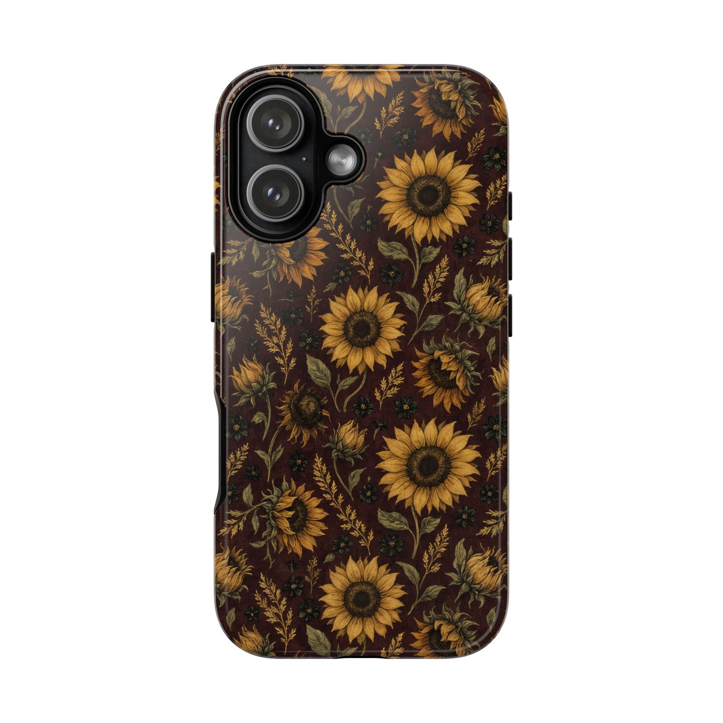 Burgundy Sunflowers Tough Case