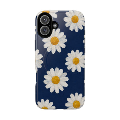 Navy Daisy Magnetic Case