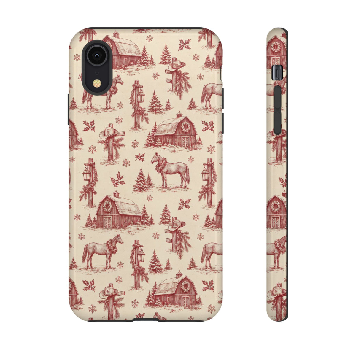Christmas Toile Tough Case