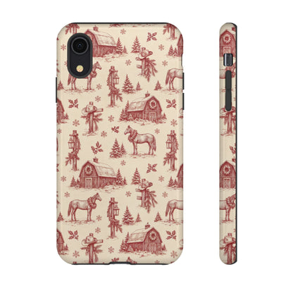 Christmas Toile Tough Case