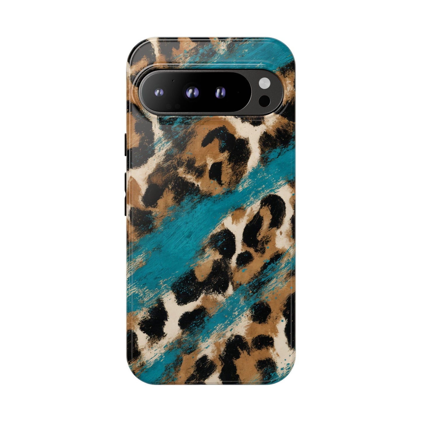 Turquoise Leopard Tough Case