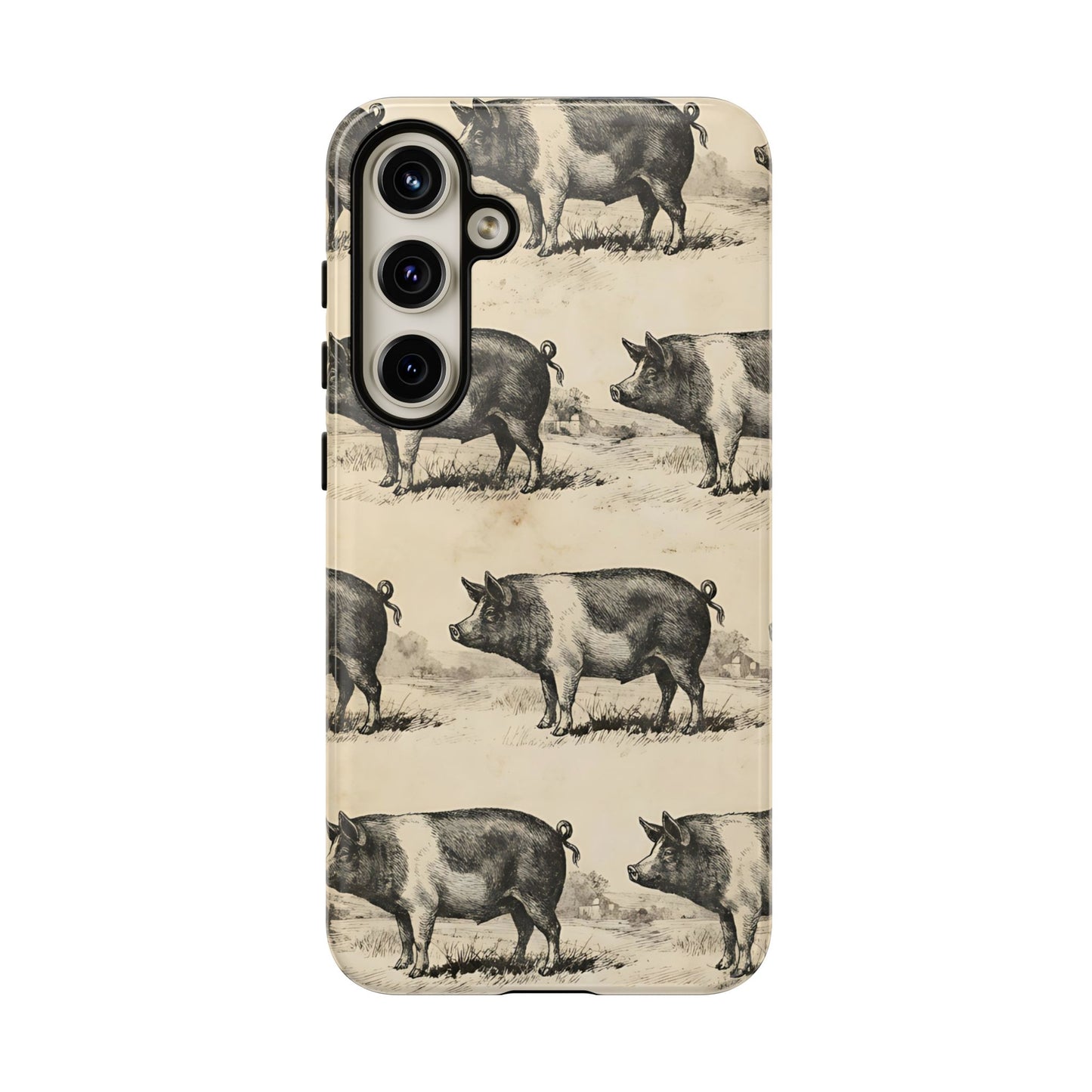 Vintage Pigs Tough Case