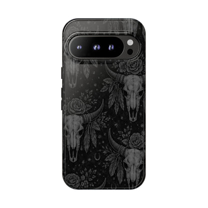 Western Noir Bull Skulls Tough Case