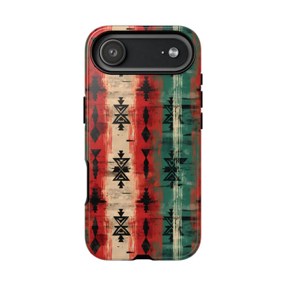 Christmas Grunge Aztec Tough Phone Case