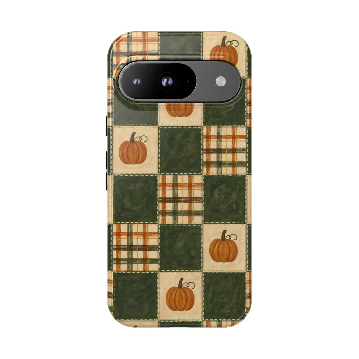 Pumpkin Check Quilt Tough Case