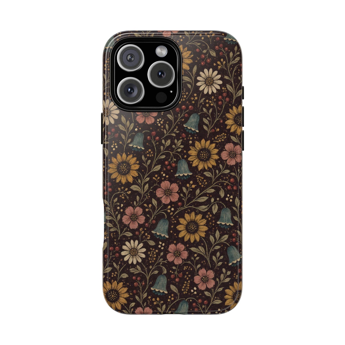 Plum Folk Floral Tough Case