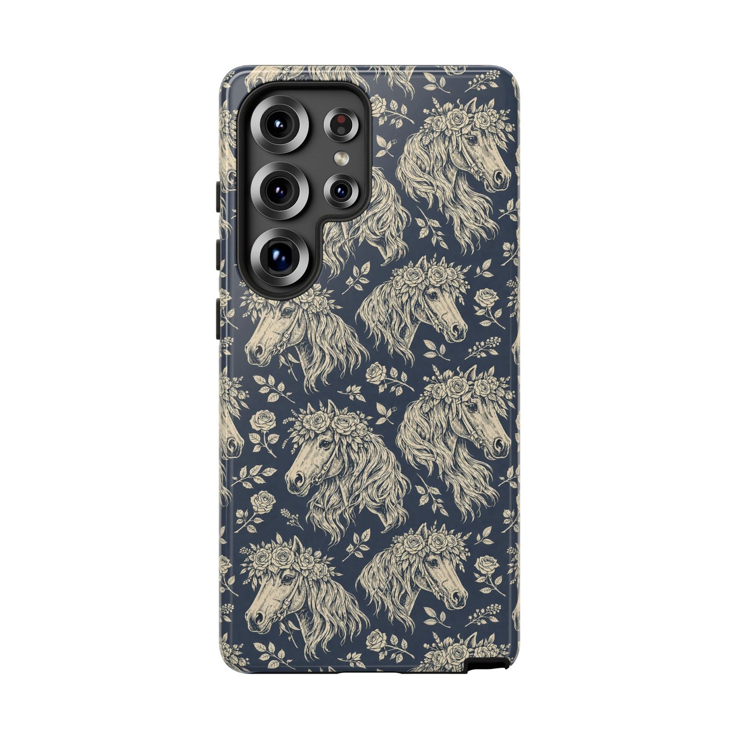 Floral Horses Tough Case