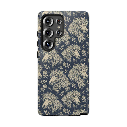 Floral Horses Tough Case