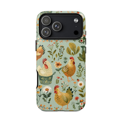 Garden Chickens Tough Phone Case