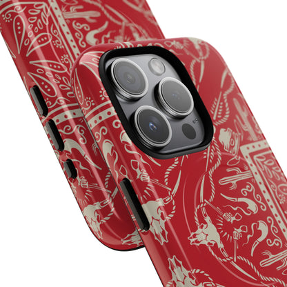 Western Red Bandana Magnetic Case