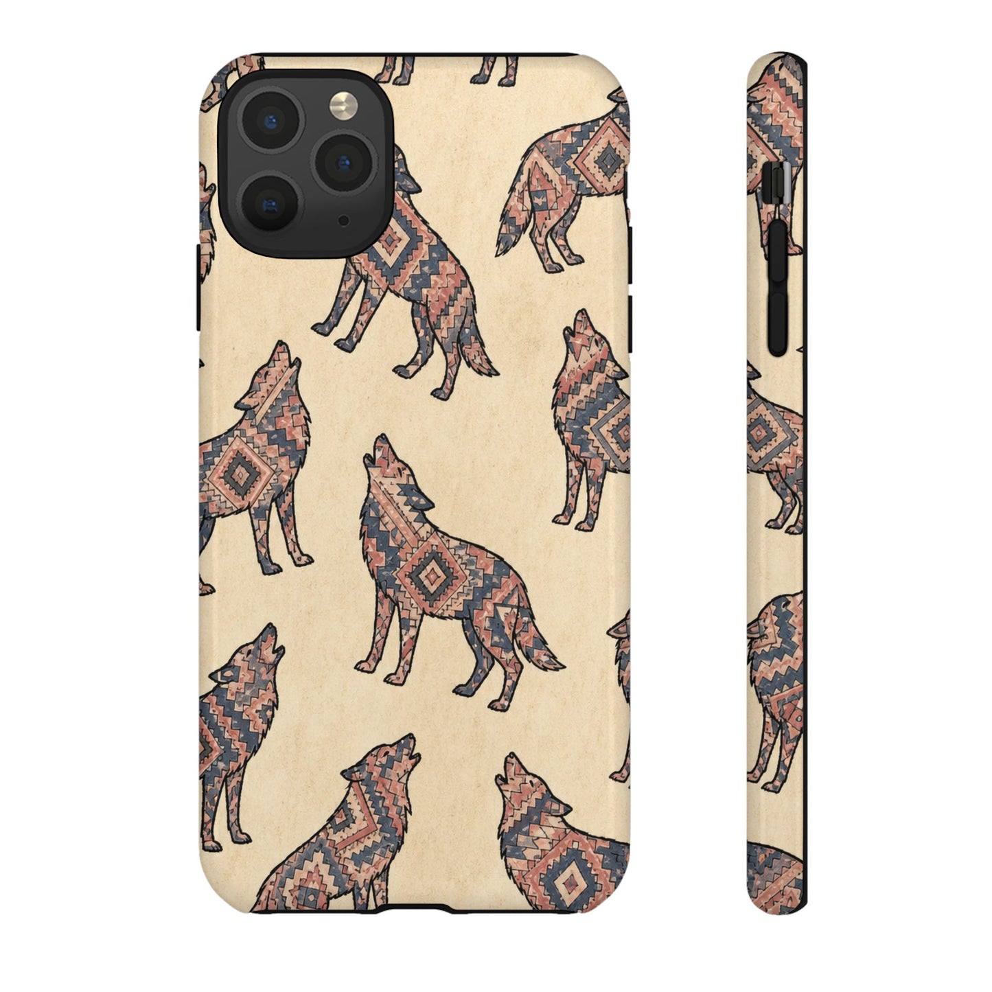 Rose Aztec Wolf Tough Case