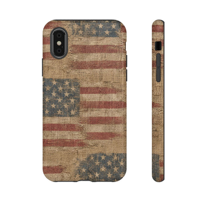 Burlap Flag Tough Case