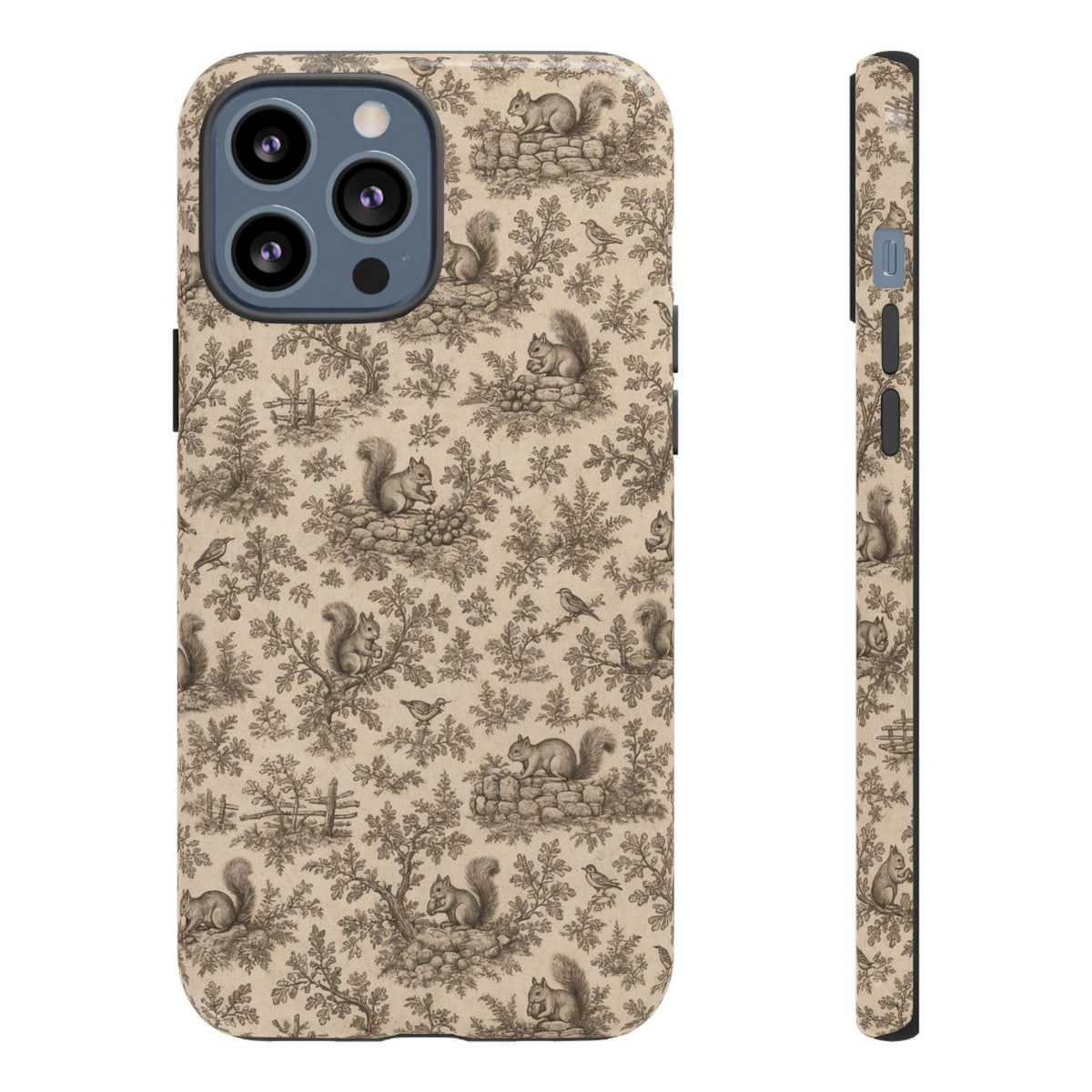 Squirrel Toile Tough Case
