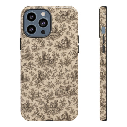 Squirrel Toile Tough Case
