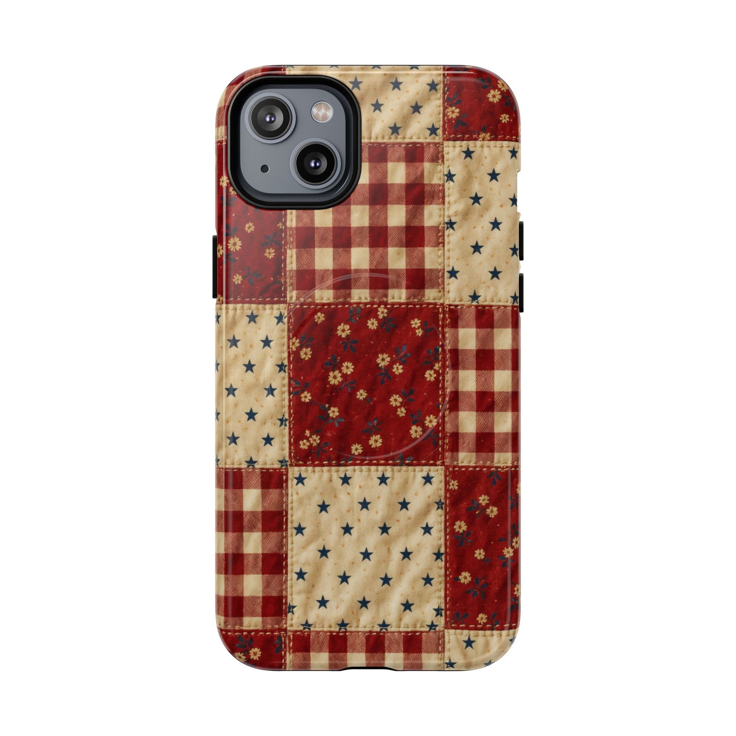 Gingham Stars Magnetic Case