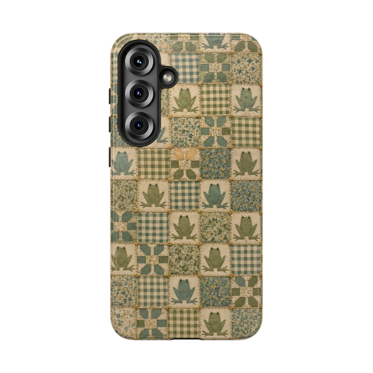 Frog Quilt Tough Case