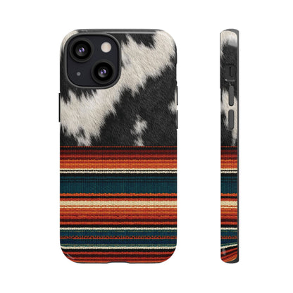 Cowhide + Serape Stripe Tough Case