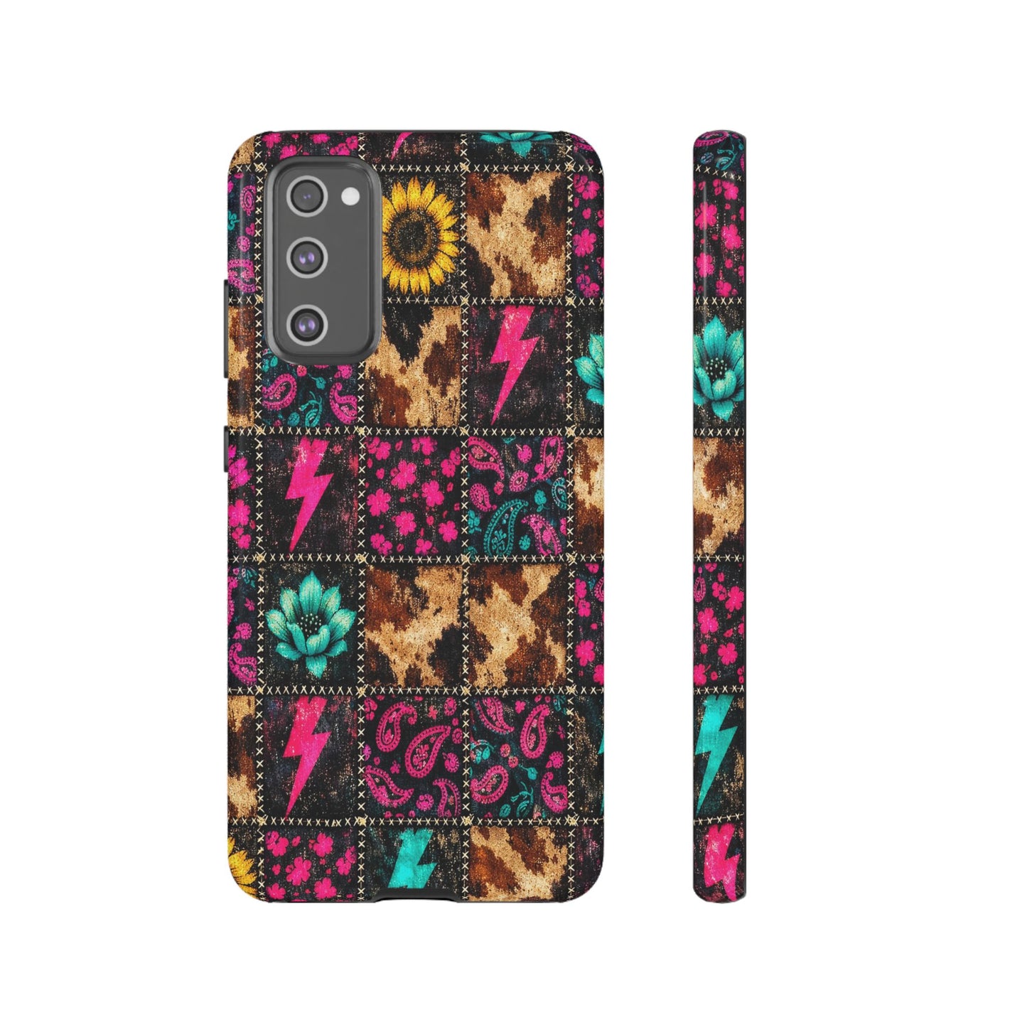 Neon Patchwork Tough Case
