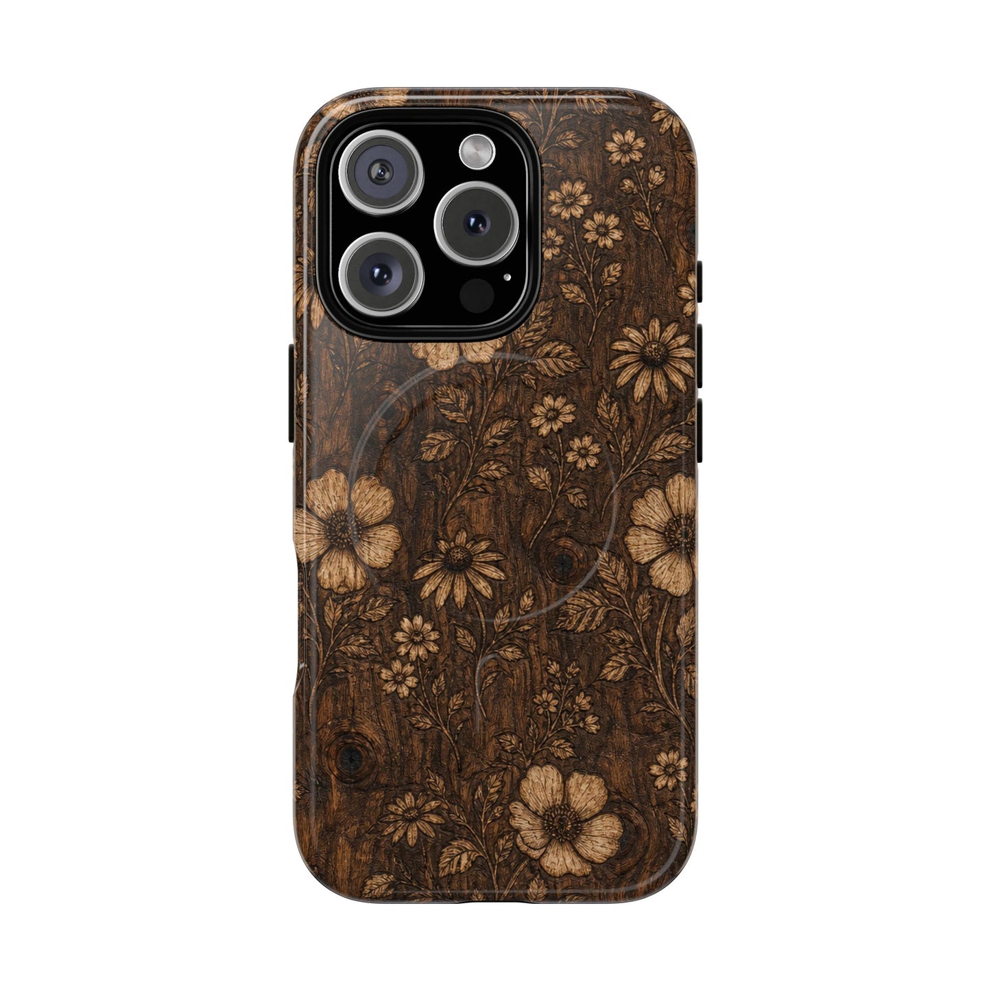 Floral Bark Magnetic Case