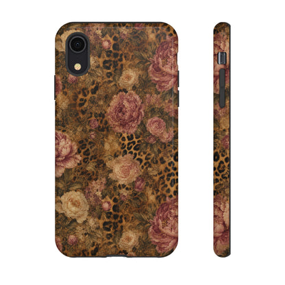 Leopard Floral Tough Case