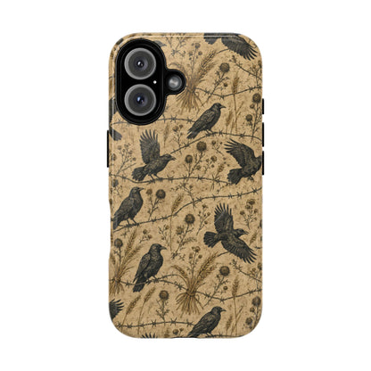 Crow Wheat Barbwire Magnetic Case