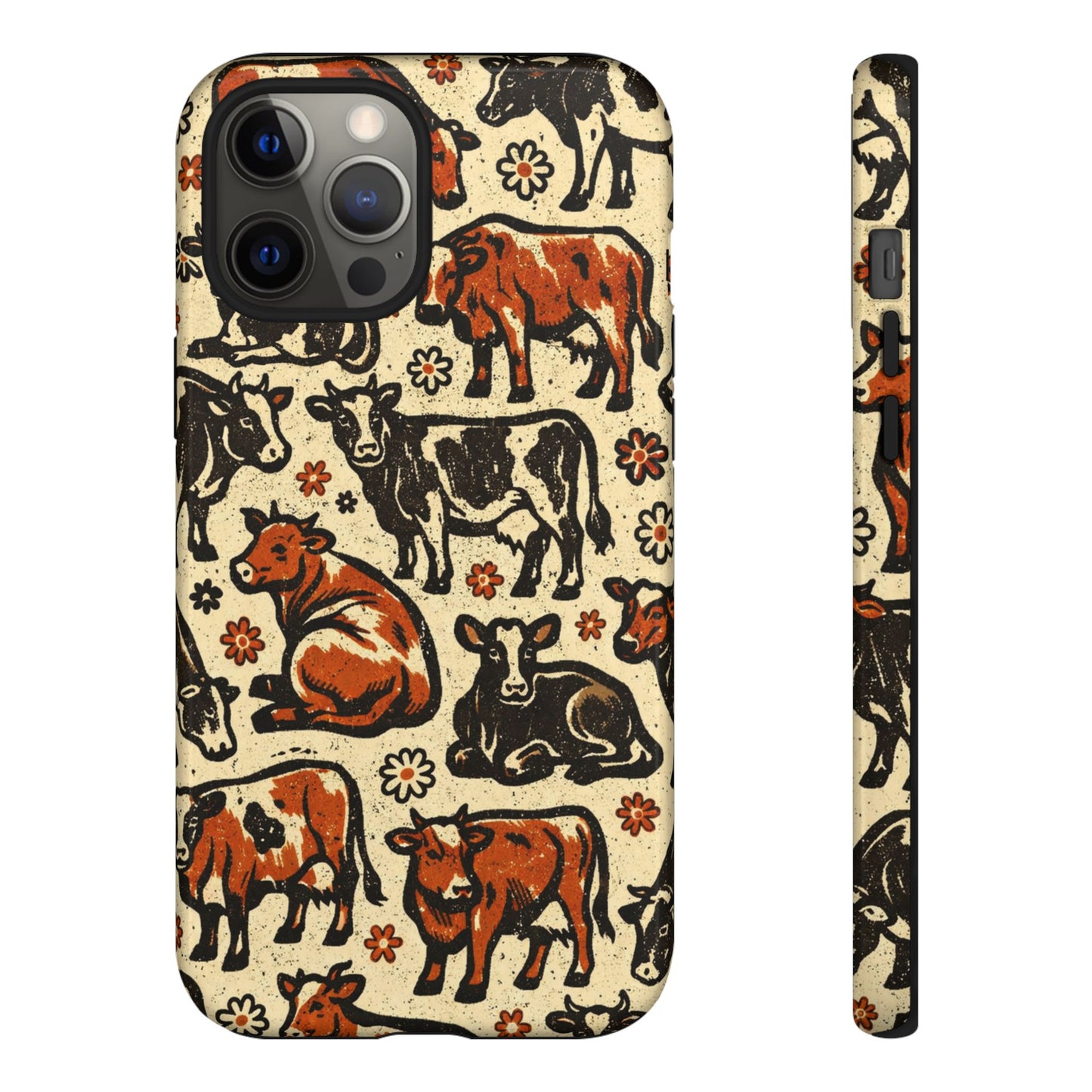 Retro Cows Tough Case