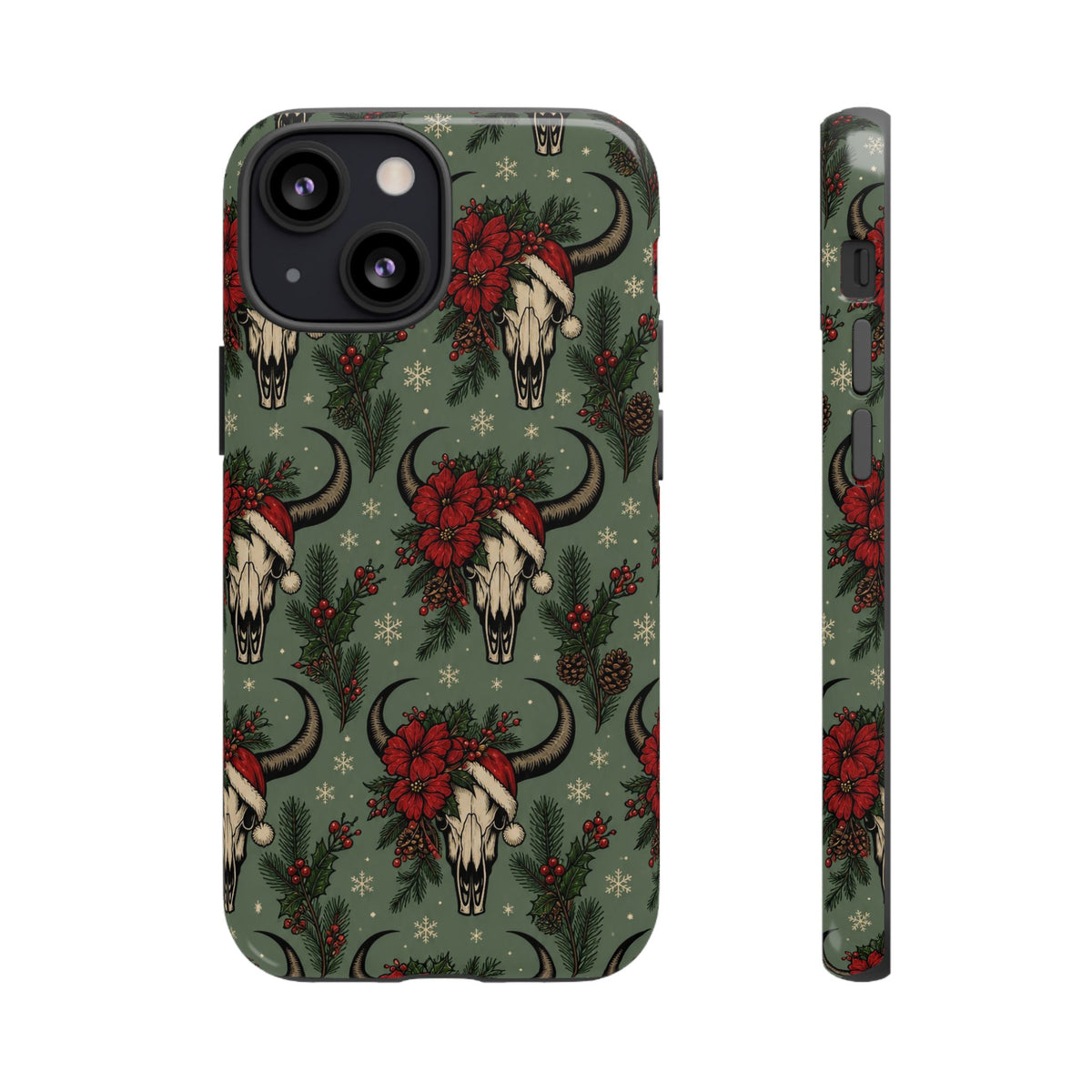 Santa Bull Skulls Tough Case