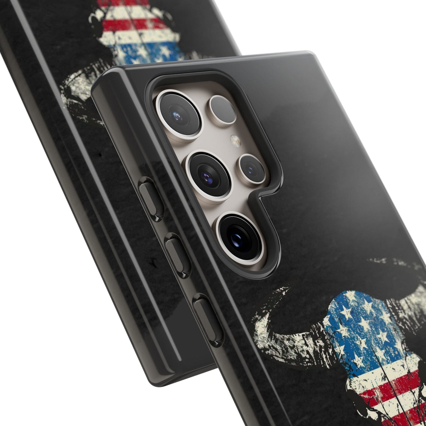 Patriotic Bull Skull Phone Case