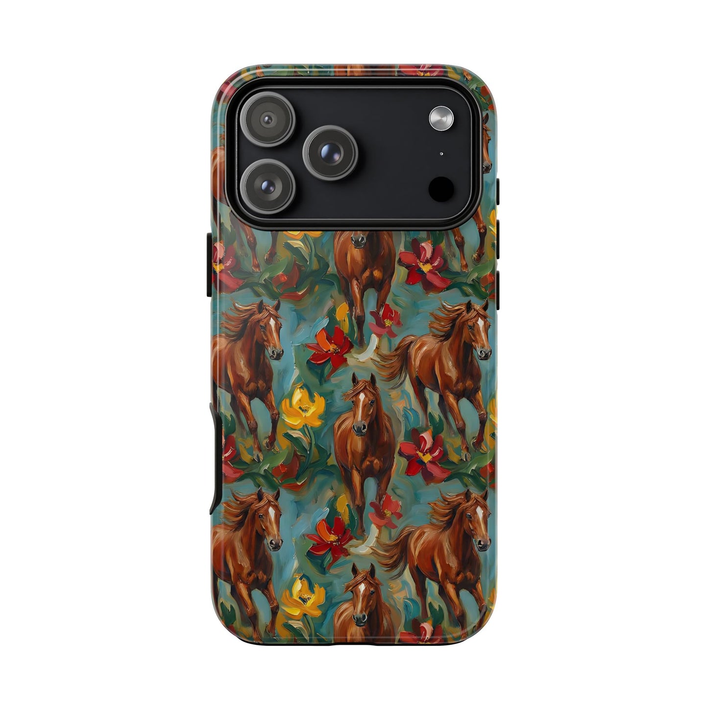 Oil Painted Horses Tough Case