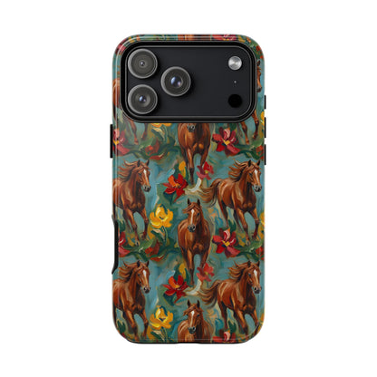 Oil Painted Horses Tough Case