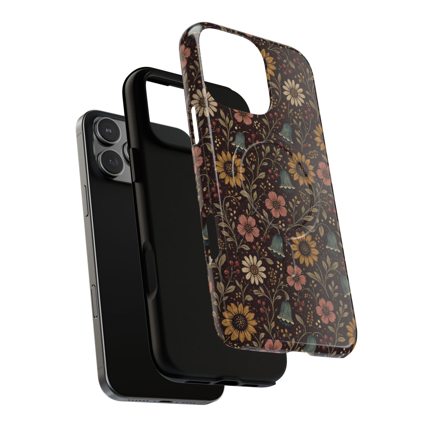 Plum Folk Floral Magnetic Case