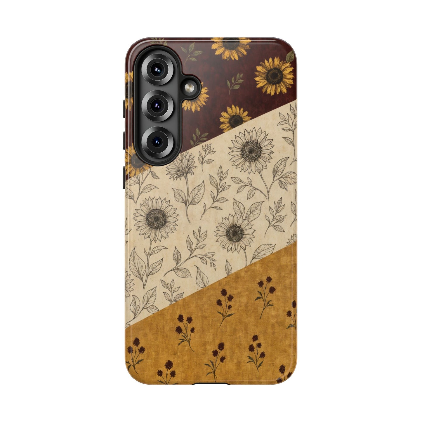 Sunflower Burgundy Swaths Tough Case
