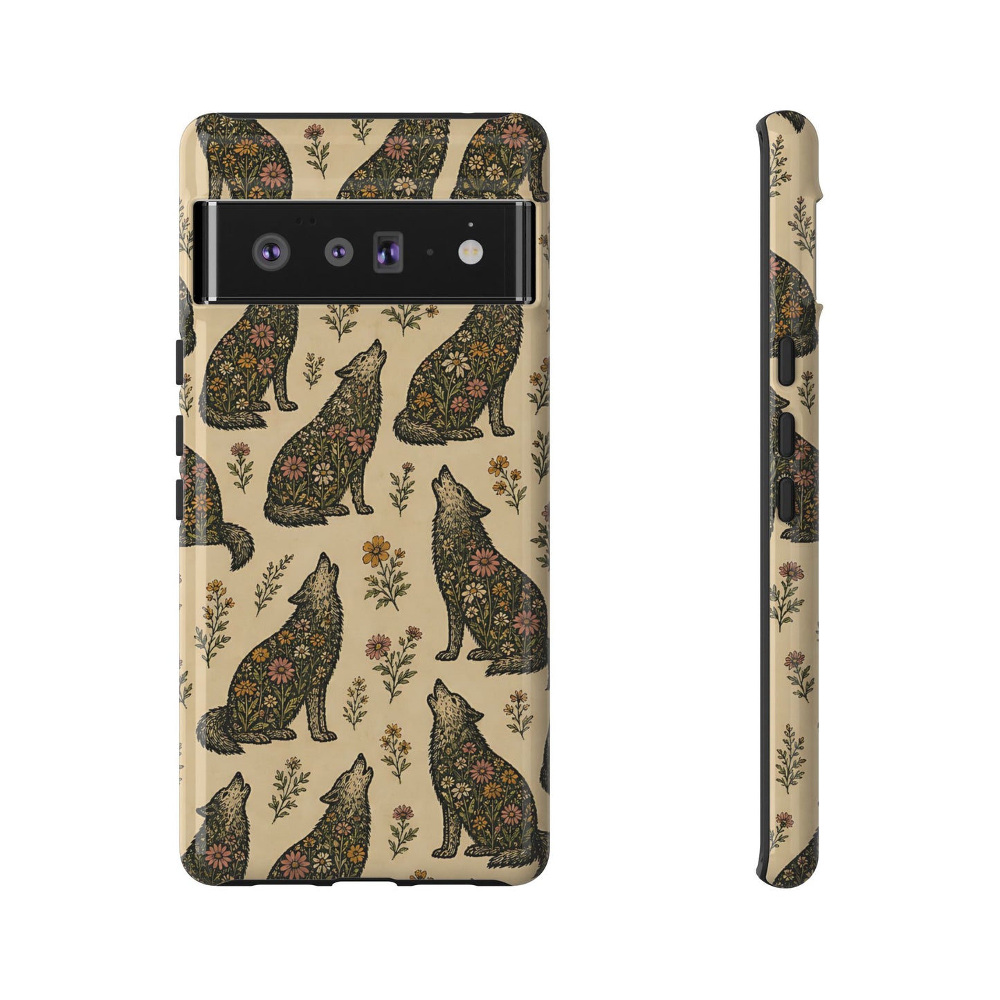 Floral Wolves Tough Case