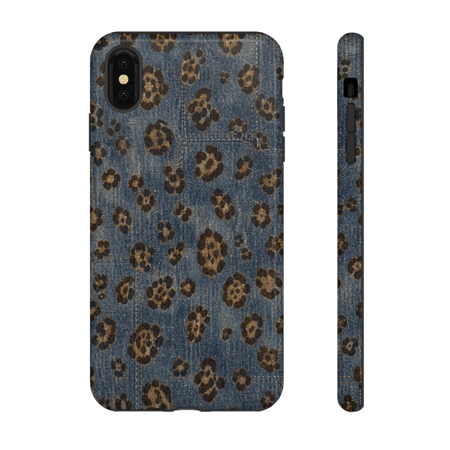 Denim Leopard Tough Case