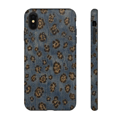 Denim Leopard Tough Case