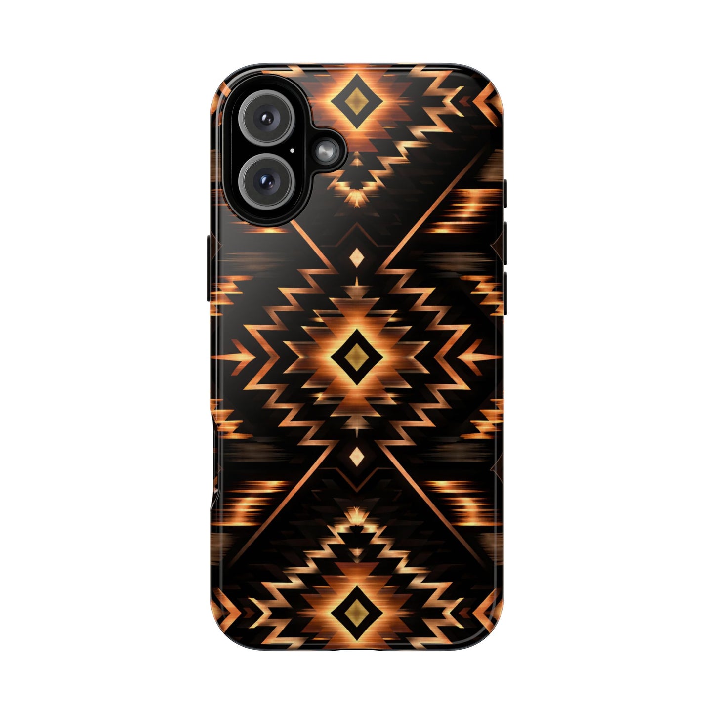 Black Gold Aztec Rug Tough Case