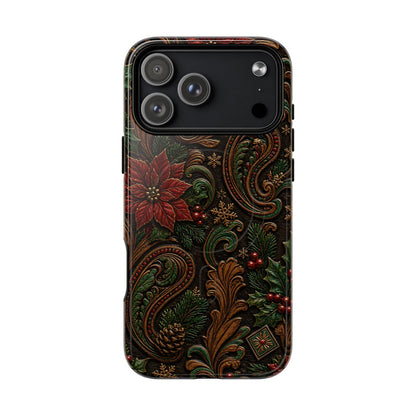 Carved Christmas Paisley Magnetic Case