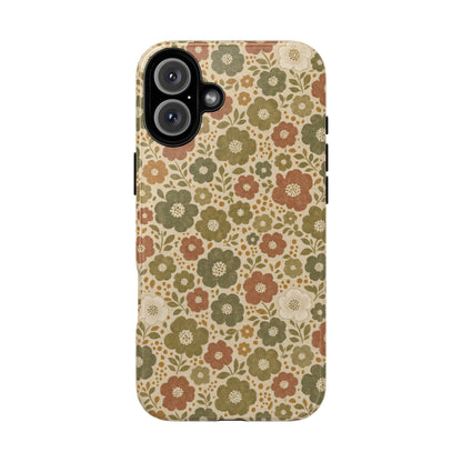 Retro Poppy Field Tough Case