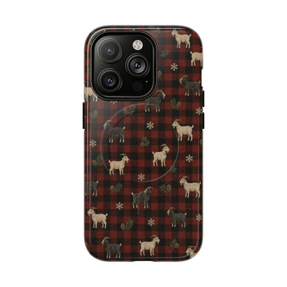 Buffalo Check Goats Magnetic Case