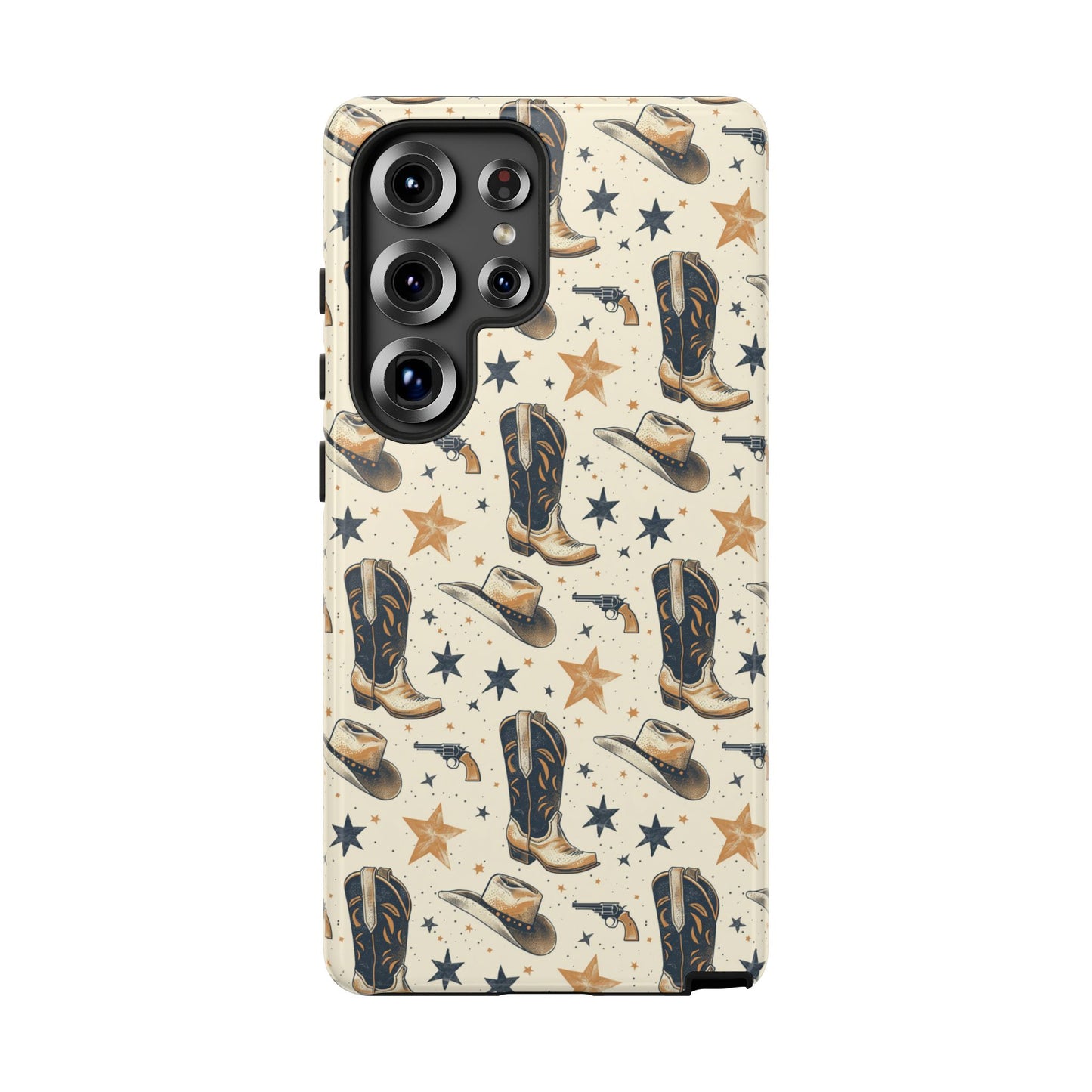 Black Gold Boots Tough Phone Case