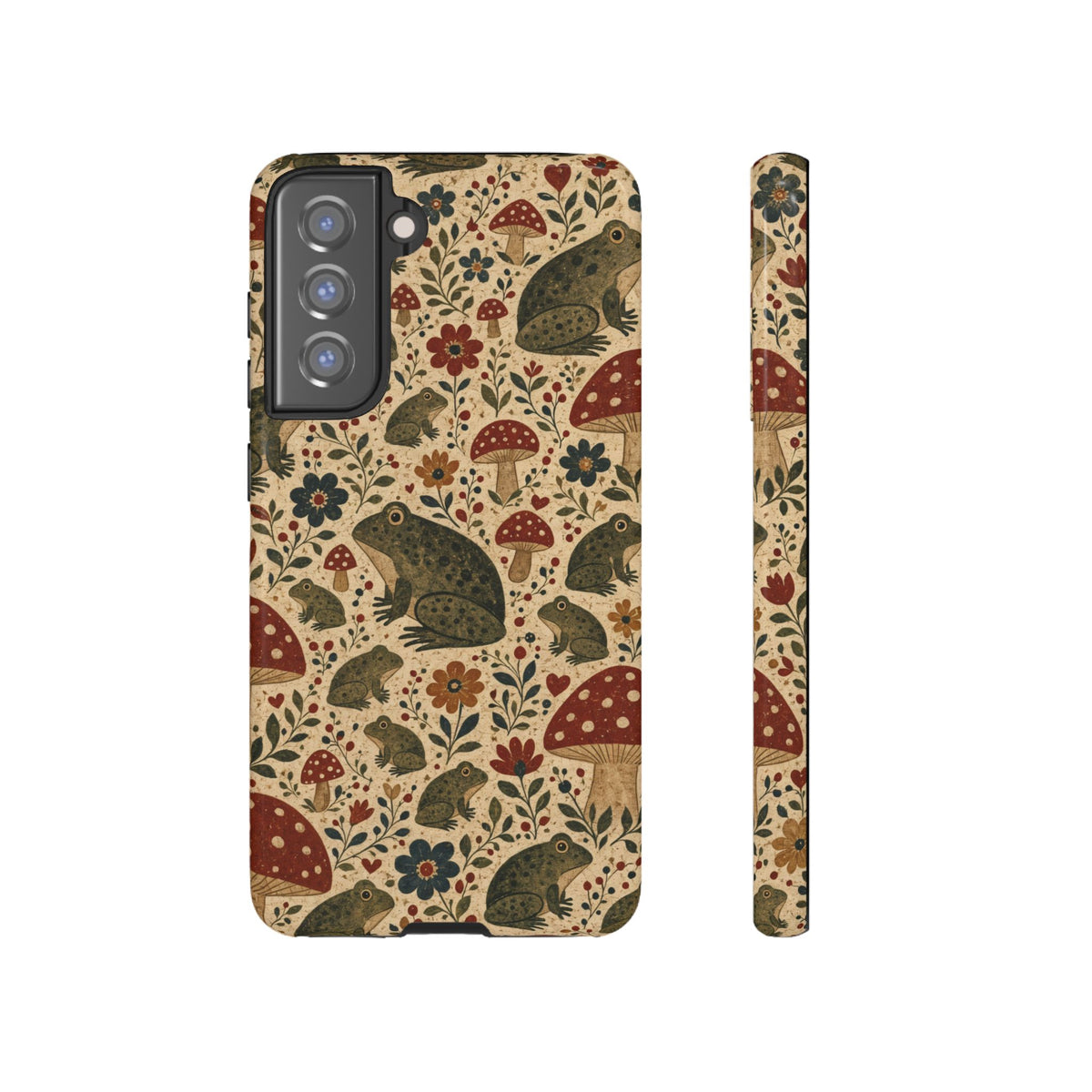 Folk Frog Toadstool Tough Case