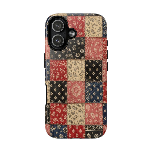 Bandana Patchwork Magnetic Case