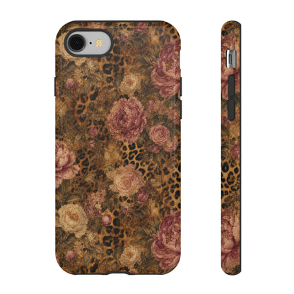 Leopard Floral Tough Case