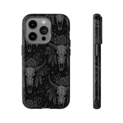 Western Noir Bull Skulls Tough Case