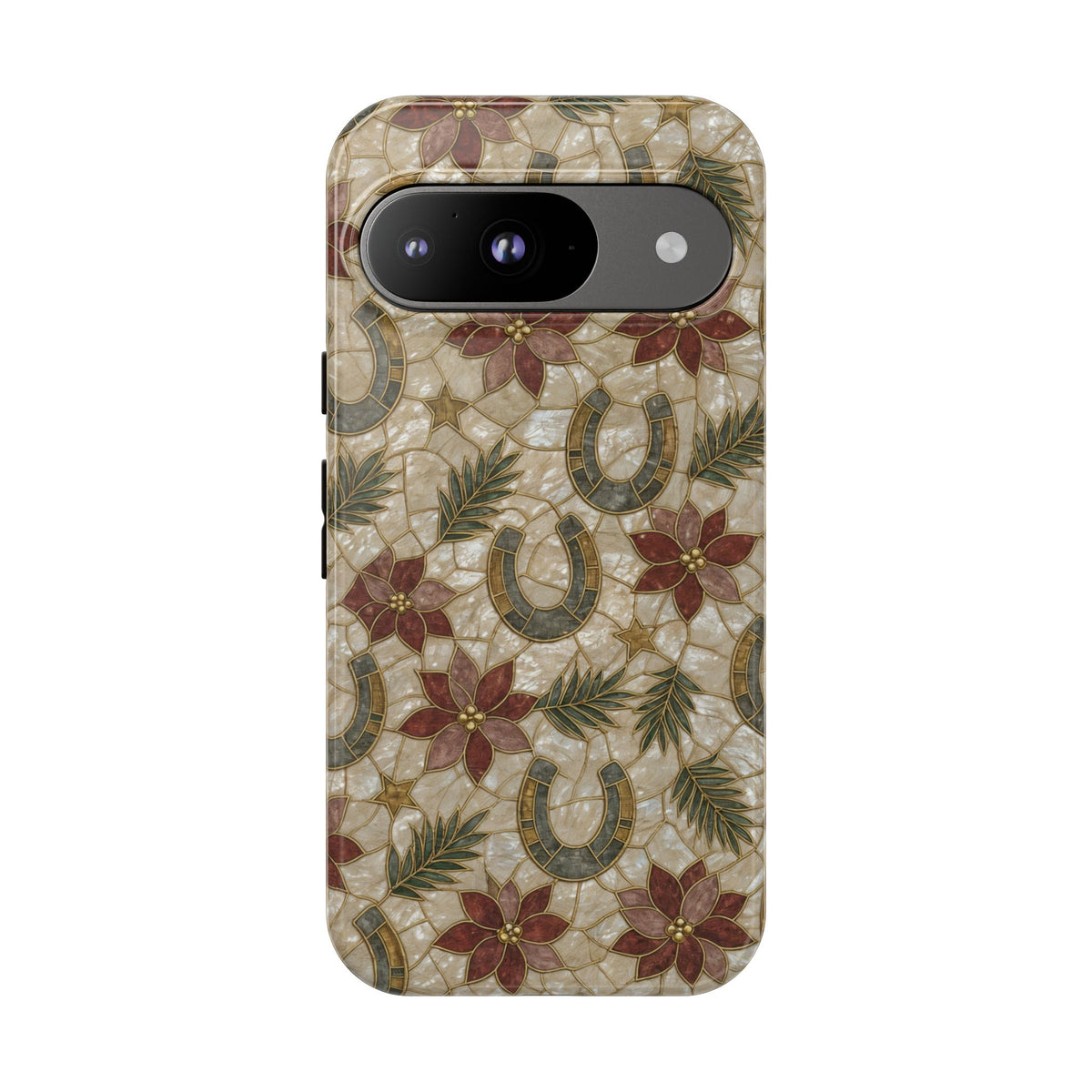 Pearl Horseshoe Poinsettia Tough Case