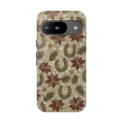 Pearl Horseshoe Poinsettia Tough Case