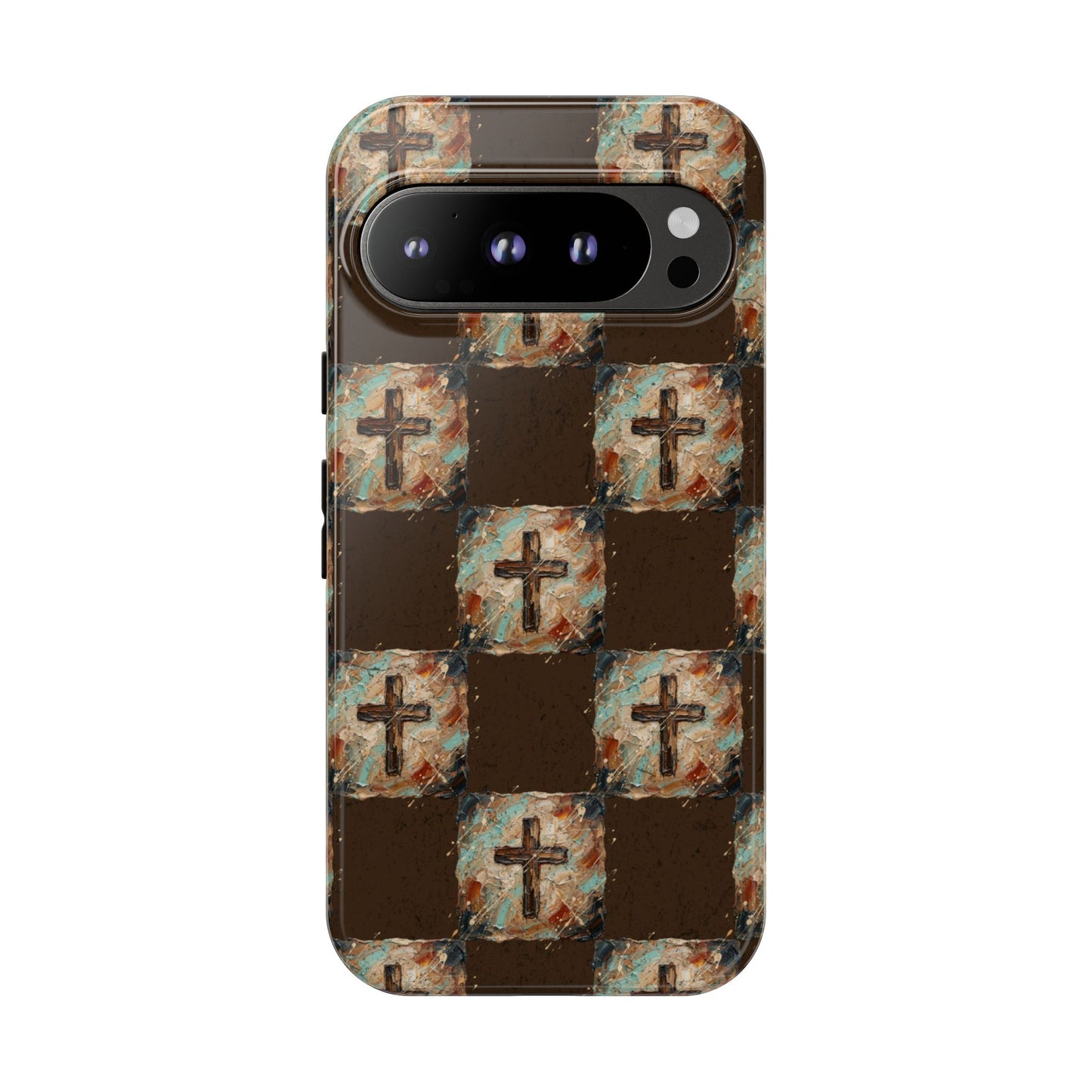 Checker Painted Cross Tough Case
