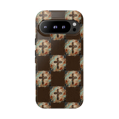 Checker Painted Cross Tough Case