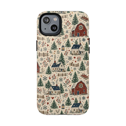 Snowy Farmstead Magnetic Case
