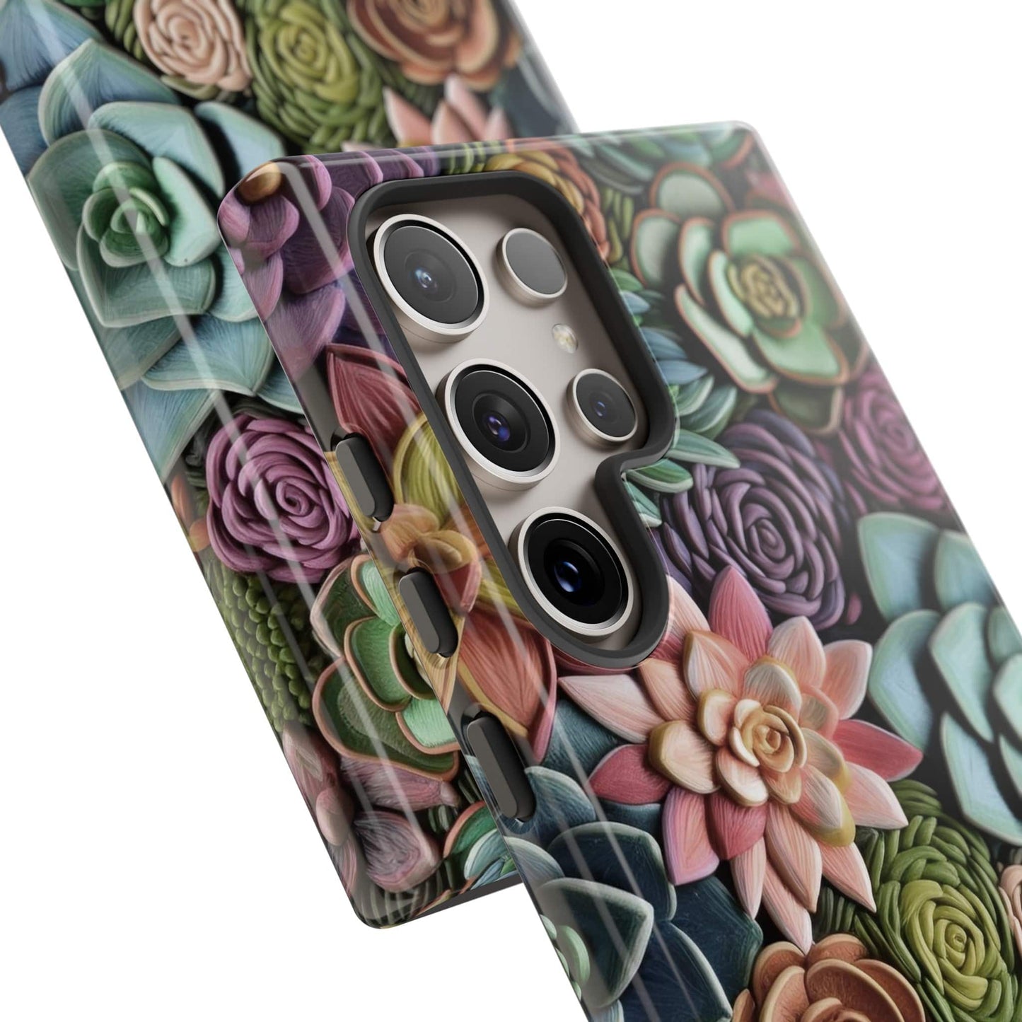 3d Succulent Flower Phone Case